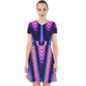 Wave Line Waveform Sound Purple Adorable in Chiffon Dress View1