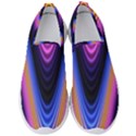 Wave Line Waveform Sound Purple Men s Slip On Sneakers View1