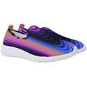 Wave Line Waveform Sound Purple Men s Slip On Sneakers View3