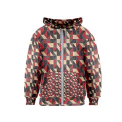 Pattern Textiles Kids  Zipper Hoodie by HermanTelo