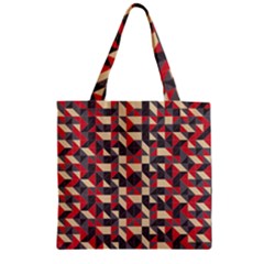 Pattern Textiles Zipper Grocery Tote Bag