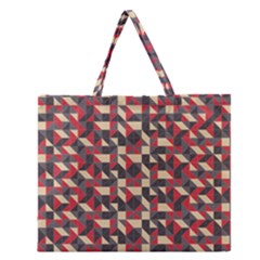 Pattern Textiles Zipper Large Tote Bag