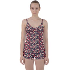 Pattern Textiles Tie Front Two Piece Tankini