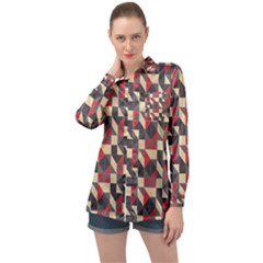 Pattern Textiles Long Sleeve Satin Shirt