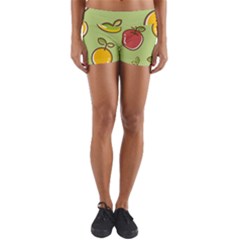 Seamless Healthy Fruit Yoga Shorts