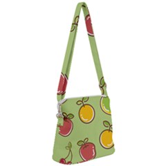 Seamless Healthy Fruit Zipper Messenger Bag by HermanTelo