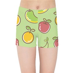 Seamless Healthy Fruit Kids  Sports Shorts by HermanTelo