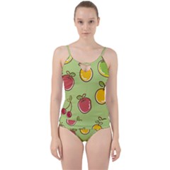 Seamless Healthy Fruit Cut Out Top Tankini Set by HermanTelo