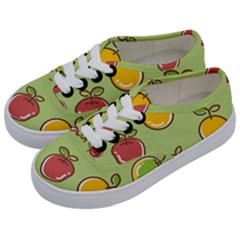 Seamless Healthy Fruit Kids  Classic Low Top Sneakers by HermanTelo