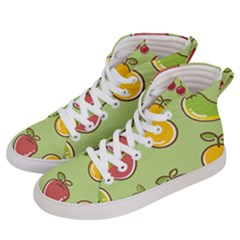 Seamless Healthy Fruit Men s Hi-top Skate Sneakers