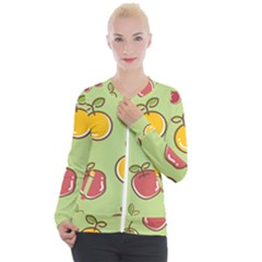 Seamless Healthy Fruit Casual Zip Up Jacket