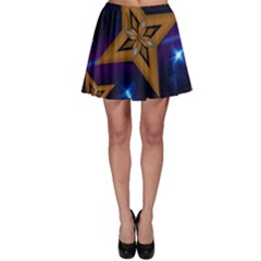 Star Background Skater Skirt