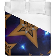 Star Background Duvet Cover (california King Size)