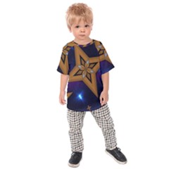 Star Background Kids  Raglan Tee