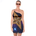 Star Background One Soulder Bodycon Dress View1