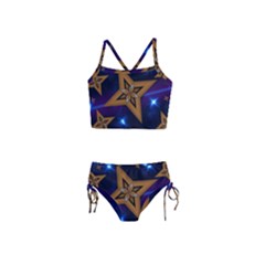 Star Background Girls  Tankini Swimsuit