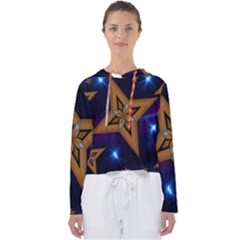 Star Background Women s Slouchy Sweat by HermanTelo