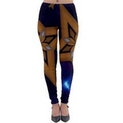 Star Background Lightweight Velour Leggings by HermanTelo