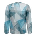 Triangle Blue Pattern Men s Long Sleeve Tee View2