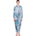 Triangle Blue Pattern Hooded Jumpsuit (Ladies)  View1