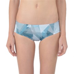 Triangle Blue Pattern Classic Bikini Bottoms