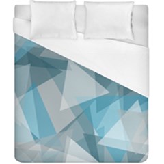 Triangle Blue Pattern Duvet Cover (california King Size)