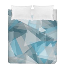 Triangle Blue Pattern Duvet Cover Double Side (full/ Double Size)