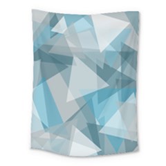 Triangle Blue Pattern Medium Tapestry