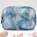 Triangle Blue Pattern Make Up Pouch (Small) View1