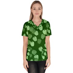 Paprika Women s V-neck Scrub Top by Mariart