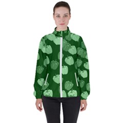 Paprika Women s High Neck Windbreaker by Mariart