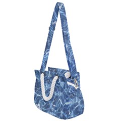 Abstract Blue Diving Fresh Rope Handles Shoulder Strap Bag