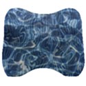 Abstract Blue Diving Fresh Velour Head Support Cushion View1