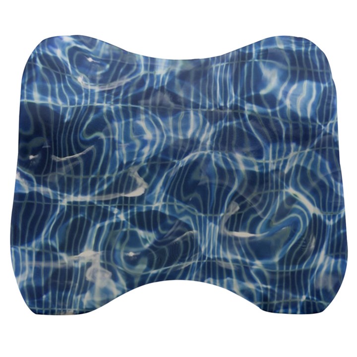 Abstract Blue Diving Fresh Velour Head Support Cushion