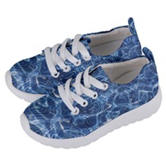 Abstract Blue Diving Fresh Kids  Lightweight Sports Shoes by HermanTelo