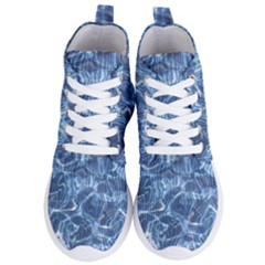 Abstract Blue Diving Fresh Women s Lightweight High Top Sneakers