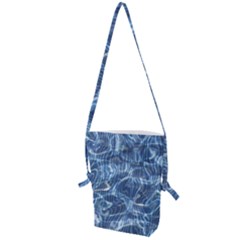 Abstract Blue Diving Fresh Folding Shoulder Bag