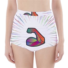 Strength Strong Arm Muscles High-waisted Bikini Bottoms