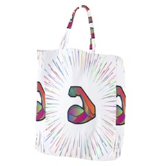 Strength Strong Arm Muscles Giant Grocery Tote