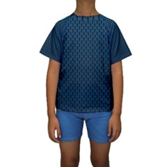 Background Holes Texture Kids  Short Sleeve Swimwear