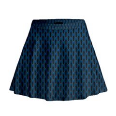 Background Holes Texture Mini Flare Skirt