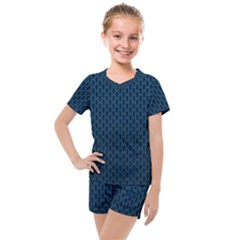 Background Holes Texture Kids  Mesh Tee And Shorts Set