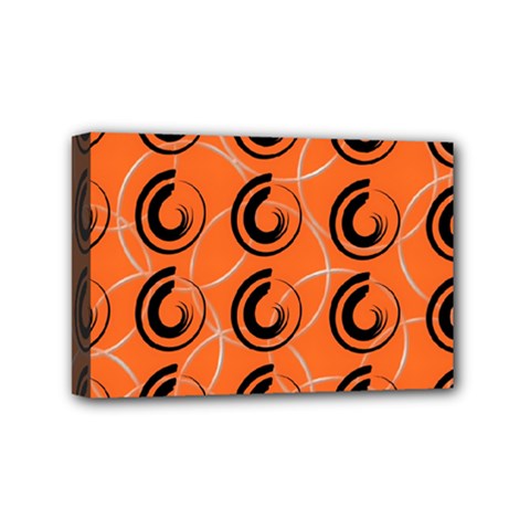 Background Pattern Retro Mini Canvas 6  X 4  (stretched)