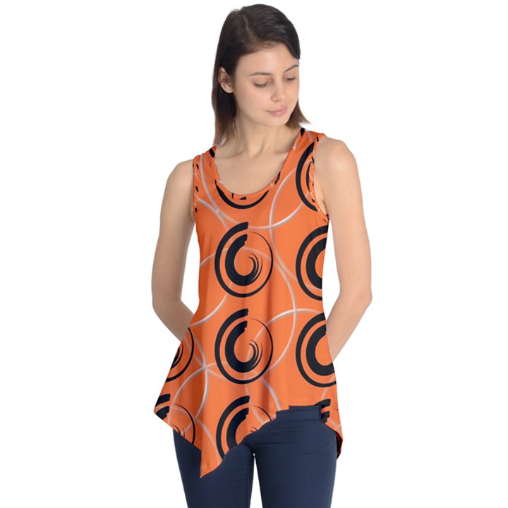 Background Pattern Retro Sleeveless Tunic