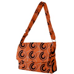 Background Pattern Retro Full Print Messenger Bag