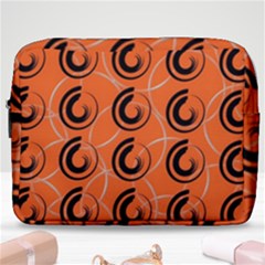 Background Pattern Retro Make Up Pouch (large) by HermanTelo