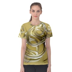 Fractal Abstract Artwork Women s Sport Mesh Tee