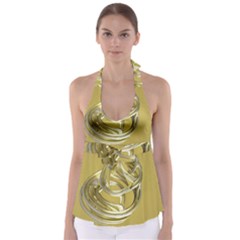 Fractal Abstract Artwork Babydoll Tankini Top