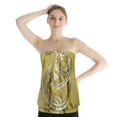 Fractal Abstract Artwork Strapless Top