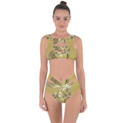 Fractal Abstract Artwork Bandaged Up Bikini Set 